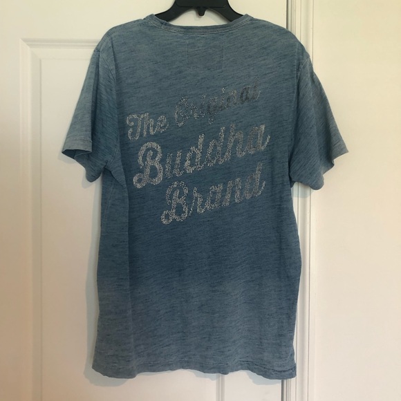 True Religion Blue Buddha Burnout Tee - Picture 2 of 6